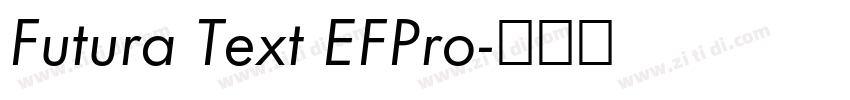 Futura Text EFPro字体转换